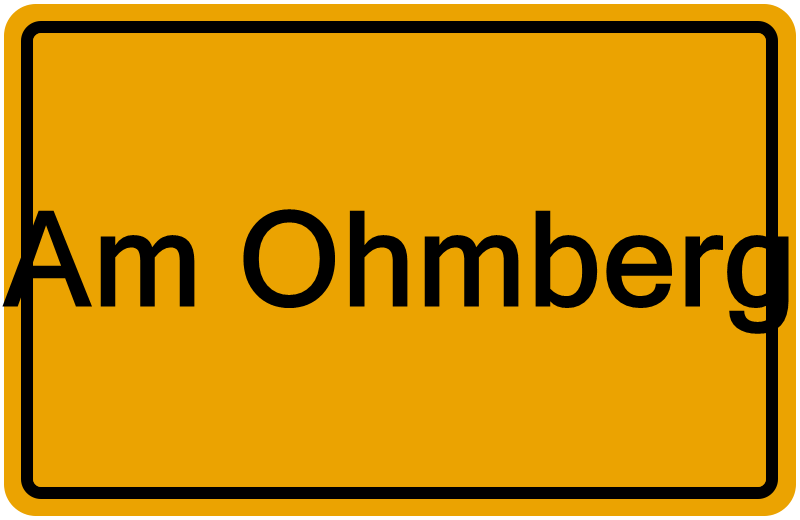 Handelsregister Am Ohmberg